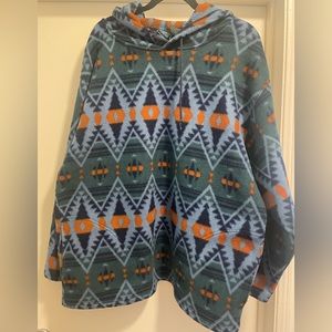 RARE VINTAGE - Sanatana tribal print fleece hoodie